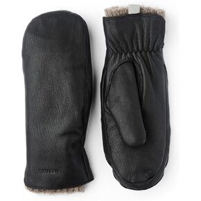 Hestra Women's Tiril Mitt ، قفازات جلدية Deerskin مع بطانة صوف للطقس البارد وارتداء الشتاء اليومي in Kuwait