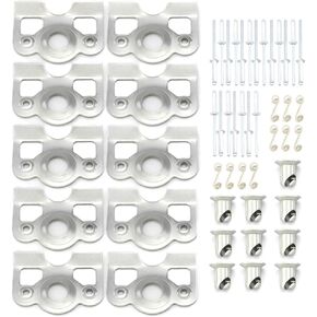 1/4 Turn Quick Release Steel Slot Head with Springs Rivets and Dimpled Tab Plates Steel Fasteners Set 50 Pack