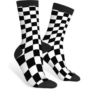 AOYEGO Colorful Cardiograms Funny Socks Health Curve Novelty Casual Crew Socks Contrast Color Design for Women Men Gift