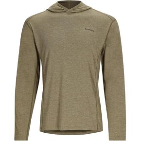 Simms Men's BugStopper Hoody - Insect Shield Technology With UPF 30 Fabric - Quick Dry Bug Repellent Fishing Shirt for Warm Weather Outdoor Activities (Bay Leaf Heather, Large)