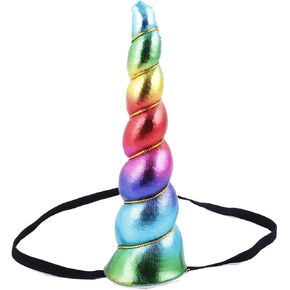 Delicate Dew Shiny Unicorn Horn Elastic Headband Cosplay Costume Easter Headpiece in Saudi Arabia