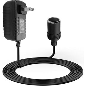 AC to DC Converter 2A 24W Car Cigarette Lighter Socket Adapter Power Cable 110-240V to 12V AC/DC for Automobile Home Use Car to Wall Plug1 Pack