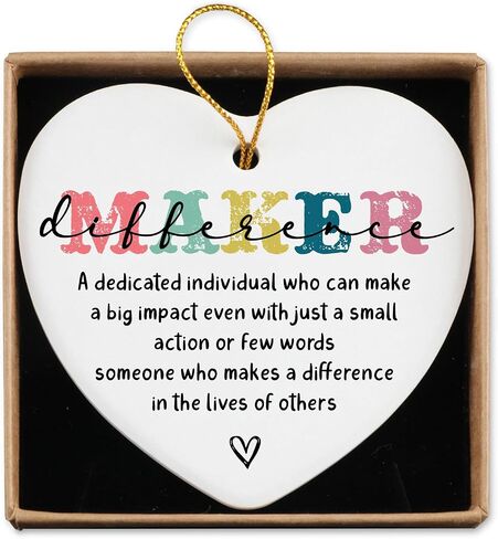 Teacher Appreciation Gifts Ceramic Ornament Keepsake Sign Heart Plaque Best Teacher Gifts for Women Birthday Christmas Teacher Thank You Gifts for Teacher from Student in Saudi Arabia