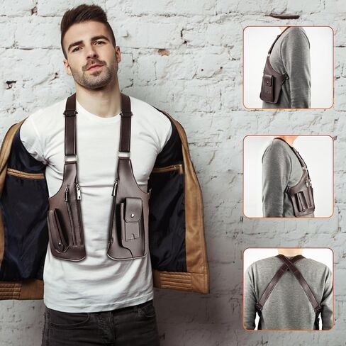 Double Shoulder Armpit Bag for Men, Anti-Theft Hidden Adjustable Strap Holster, Water Resistant Crossbody Pack in Kuwait