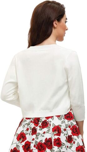 Belle Poque Womens 3/4 Sleeve Bolero تجاهل المفتوحة الأمامية المتماسكة كارديجان in Saudi Arabia