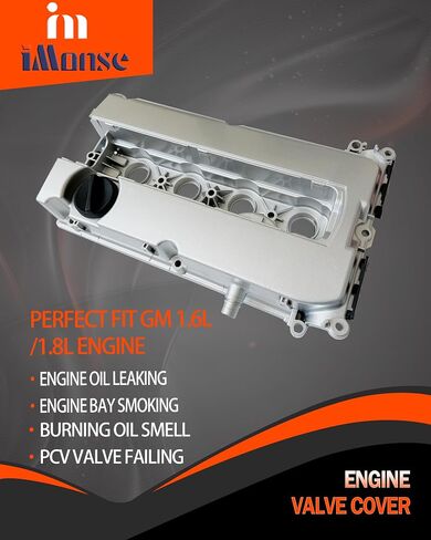 Engine Valve Cover Aluminum Compatible with Chevy Cruze 2010-2016 Aveo Aveo5 2009-2011 Sonic 2012-2018 Trax 2013-2020 Pontiac G3 2009-2010 1.6L 1.8L Replace 55564395 in Saudi Arabia