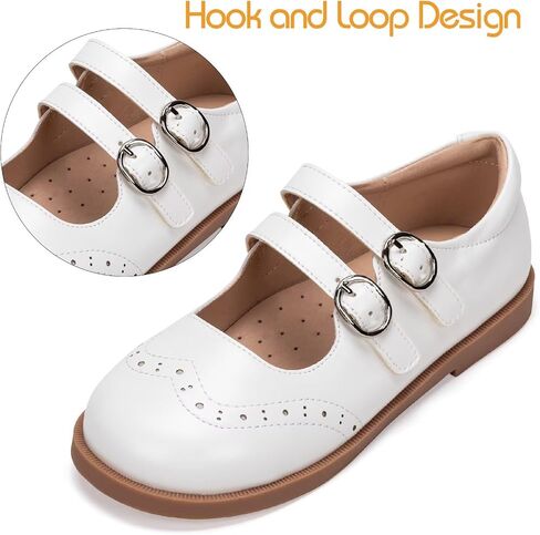 Frank Mully Girls Flats Mary Jane Shoes Round Toe Dress School Oxford Flats for Toddler/Little Kid in Saudi Arabia