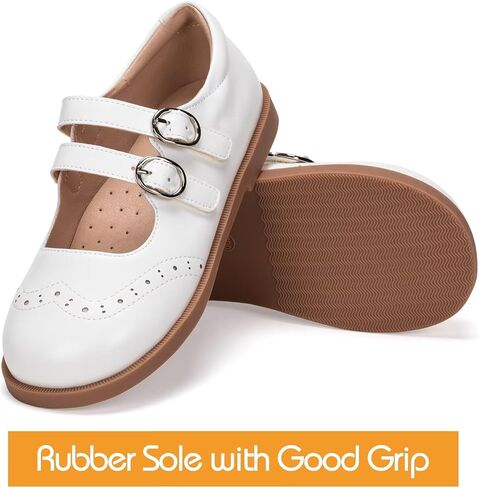 Frank Mully Girls Flats Mary Jane Shoes Round Toe Dress School Oxford Flats for Toddler/Little Kid in Saudi Arabia