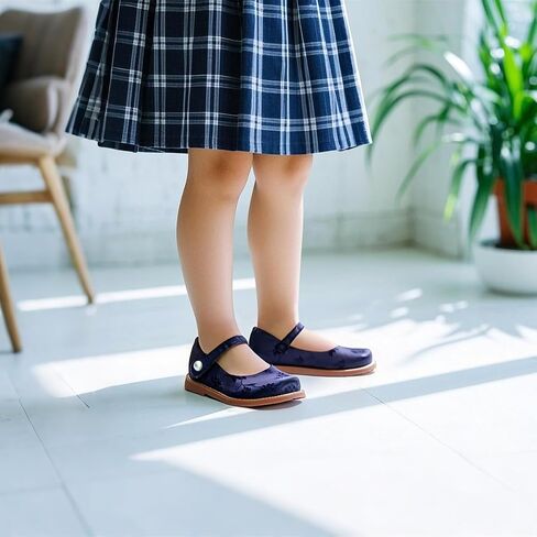THEE BRON Toddler Girls Mary Jane Shoes Floral Cut-Out Oxfords Dress Flats in Saudi Arabia