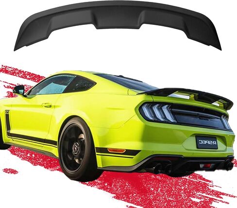 Mustang Spoiler - Compatible with 2015-2023 Mustang Shelby/GT/EcoBoost Coupe 2 Door Models - GT 350 GT500 Style Trunk Rear Spoiler Wing in Saudi Arabia