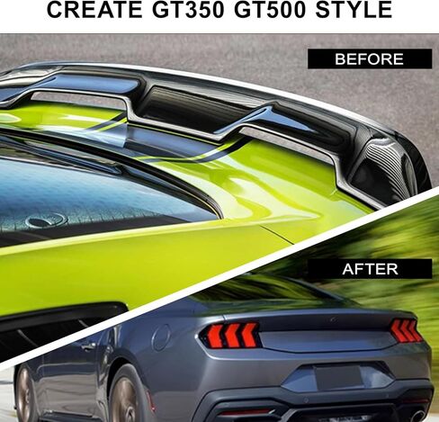 Mustang Spoiler - Compatible with 2015-2023 Mustang Shelby/GT/EcoBoost Coupe 2 Door Models - GT 350 GT500 Style Trunk Rear Spoiler Wing in Kuwait