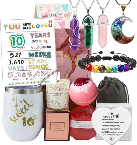هدايا عيد الميلاد العاشرة للفتيات ، أفكار هدايا عيد ميلاد حلوة 10 ، هدايا عيد ميلاد سعيد 10 سنوات لفتيات المراهقين ، أخت أصغر ، بنات ، حفيدات (10) in Kuwait