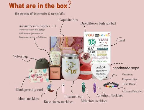 هدايا عيد الميلاد العاشرة للفتيات ، أفكار هدايا عيد ميلاد حلوة 10 ، هدايا عيد ميلاد سعيد 10 سنوات لفتيات المراهقين ، أخت أصغر ، بنات ، حفيدات (10) in Kuwait