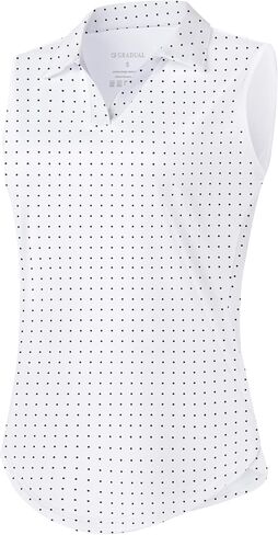 G Gradual Sleeveless Golf Shirts for Women Collared V Neck Tennis Tank Top Cooling Polo UPF 50+ Quick Dry Lightweight in Saudi Arabia