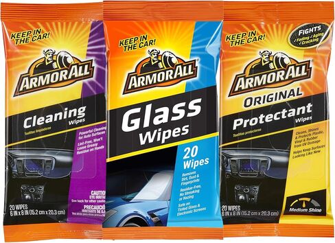 Armor All Wipes 20 Wipes in a Pouch (Protectant, Cleaning and Glass) in Saudi Arabia