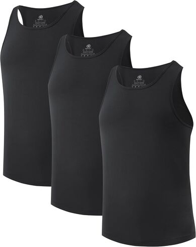 DAVID ARCHY Men's Tank Top Undershirt Micro Modal Undershirts Moisture-Wicking Tank A-Shirt for Men, 3-Pack in Saudi Arabia