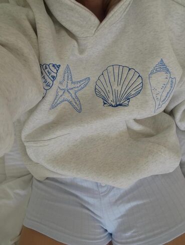 Women Y2k Graphic Hoodies Floral Print Oversized Long Sleeve Pullover Sweatshirt Teen Girl Vintage Sweatshirt in Saudi Arabia