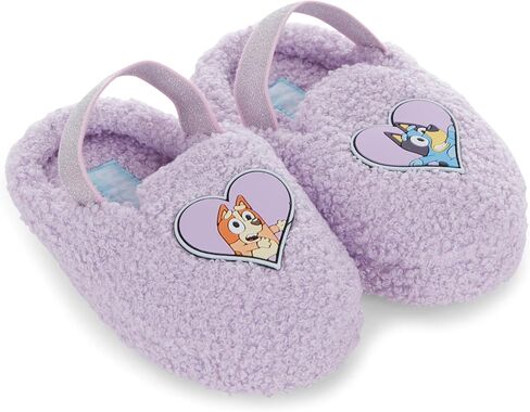 Bluey & Bingo Plush Kids Slippers - Cozy Slip-On Aline Slippers for Boys & Girls Featuring, Bandit, Chilli & Bingo in Kuwait