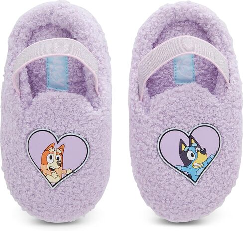 Bluey & Bingo Plush Kids Slippers - Cozy Slip-On Aline Slippers for Boys & Girls Featuring, Bandit, Chilli & Bingo in Kuwait