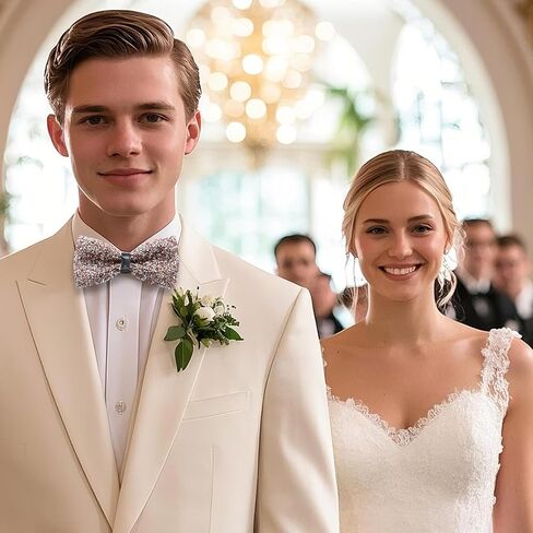 Rhinestone Bowtie, Pretied Adjustable Bow Ties for Men Sparkly Tuxedo Bowties Sequin Bow Tie for Party Wedding in Kuwait