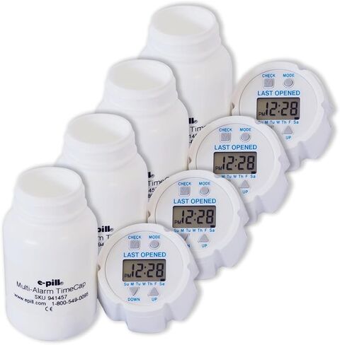 E-PILL TIMECAP-غطاء زجاجة حبوب منع الحمل الذكية مع آخر طوابع زمنية مفتوحة وحتى 24 إنذار يوميًا (4) in Kuwait