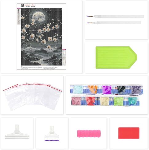 Lxmsja Colorful Lion Diamond Art Kits for Adults, Flower DIY Full Drill Diamond Painting Kits for Beginners, 5D Gem Art Crafts for Adults, Home Wall Decor 12x16 inch in Kuwait