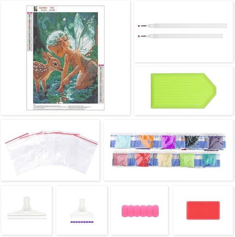 Lxmsja Colorful Lion Diamond Art Kits for Adults, Flower DIY Full Drill Diamond Painting Kits for Beginners, 5D Gem Art Crafts for Adults, Home Wall Decor 12x16 inch in Kuwait