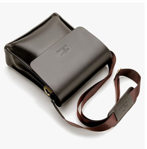 Mens Crossbody Bag, Leather Messenger Shoulder Bag for Women Men Purse Travel Work Business in Kuwait