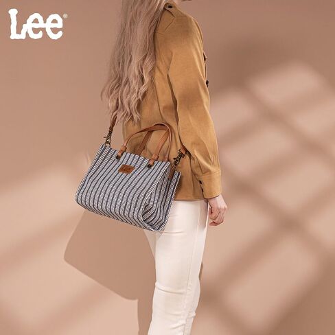 Montana West x Lee Small Tote Bag for Women Work, Stripe Crossbody Bag Top-handle Handbags in Kuwait