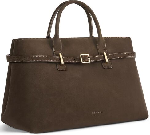 Bostanten Top Honge المحافظ للنساء حقيبة Satchel Blage من جلد الغزال النباتي حقائب اليد Crossbody مع حزام قابل للتعديل in Kuwait