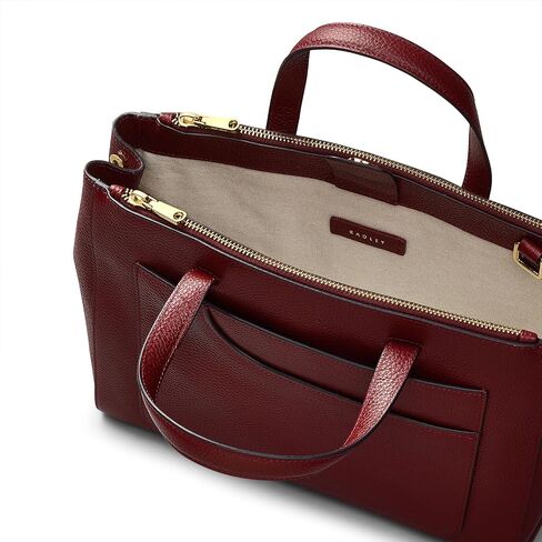 RADLEY London Pockets Soft 2.0 Women's Medium Leather Ziptop Satchel Bag in Saudi Arabia