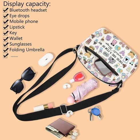Fairytale Fans Crossbody Bag Factor Trip Gift Mouse Ice Cream Messenger Bag Magic*M Gift Snacks Lover Gift in Kuwait