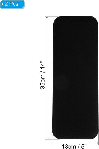 PATIKIL Felt Base Shaper 14x5 Inch, 2Pcs Bag Bottom Shaper Pad Purse Liner Board Insert Arc Corner for Handbags Tote Crossbody Bag Backpack, Black in Saudi Arabia