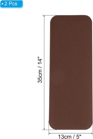 PATIKIL Felt Base Shaper 14x5 Inch, 2Pcs Bag Bottom Shaper Pad Purse Liner Board Insert Arc Corner for Handbags Tote Crossbody Bag Backpack, Black in Saudi Arabia