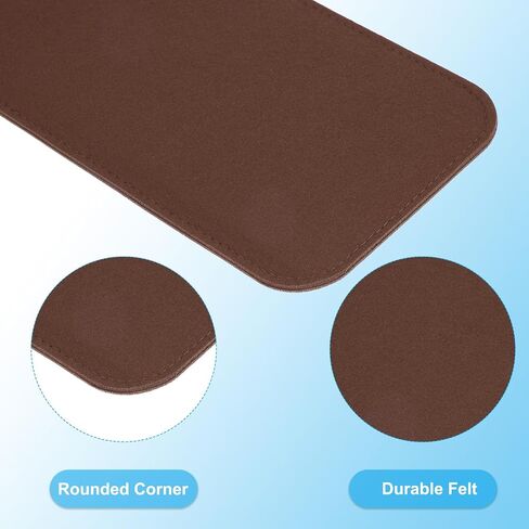 PATIKIL Felt Base Shaper 14x5 Inch, 2Pcs Bag Bottom Shaper Pad Purse Liner Board Insert Arc Corner for Handbags Tote Crossbody Bag Backpack, Black in Saudi Arabia