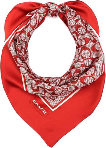 Coach womens Vintage Signature C Printed Silk Square in Saudi Arabia