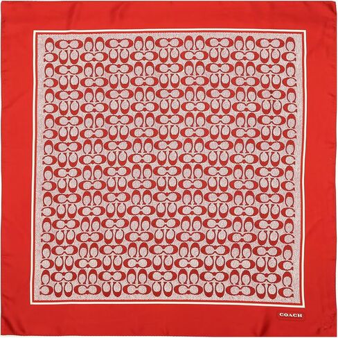 Coach womens Vintage Signature C Printed Silk Square in Saudi Arabia