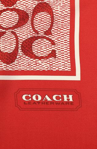 Coach womens Vintage Signature C Printed Silk Square in Saudi Arabia