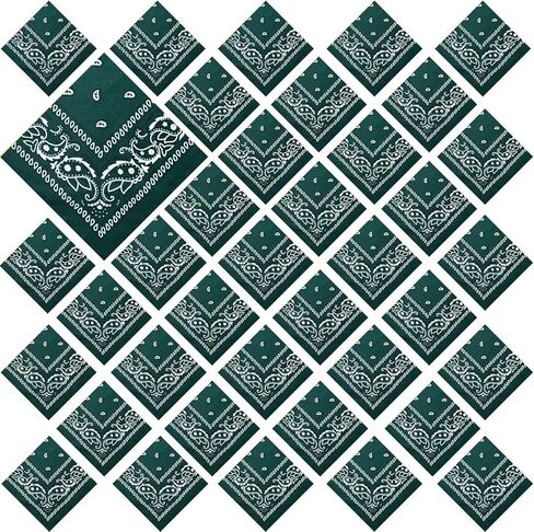 36 Pack Bandanas for Women Men Cowboy Bandana Novelty Bandanas Bulk Paisley Bandana Scarf for Party Costume in Kuwait