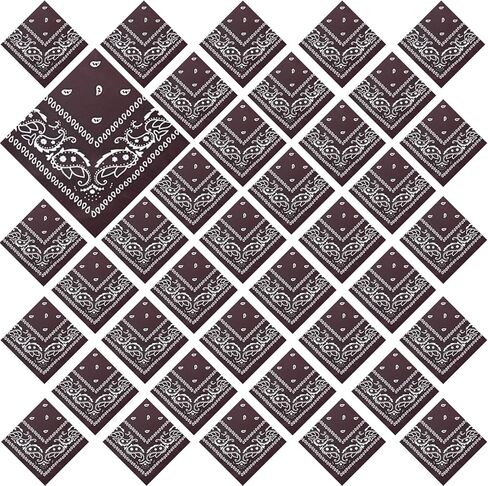 36 Pack Bandanas for Women Men Cowboy Bandana Novelty Bandanas Bulk Paisley Bandana Scarf for Party Costume in Kuwait