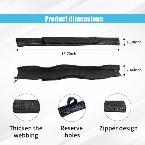 2PCS Car Adjustable Door Check Straps, Auto Heavy Duty Strong Limiting Check Strap Nylon Strap, Car Door Limiting Strap Replacement Compatible with TJ JK JL, Load 1000 Lbs in Kuwait