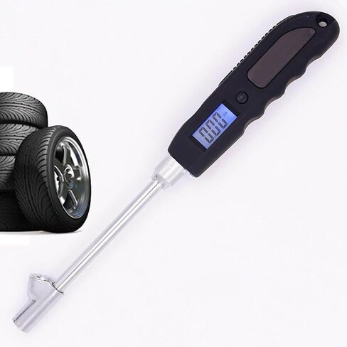 Digital Tire Pressure Gauge, 230 PSI Heavy Duty Dual Head Stainless Steel Made Swivel Air Chuck Tire Pressure for Truck RV with Backlit LCD and Flashlight in Kuwait