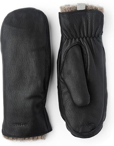 Hestra Women's Tiril Mitt ، قفازات جلدية Deerskin مع بطانة صوف للطقس البارد وارتداء الشتاء اليومي in Kuwait