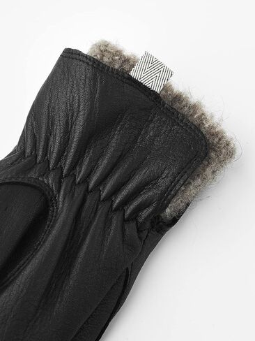 Hestra Women's Tiril Mitt ، قفازات جلدية Deerskin مع بطانة صوف للطقس البارد وارتداء الشتاء اليومي in Kuwait