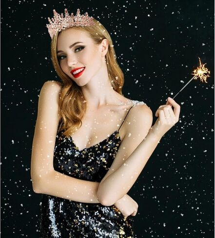 VELSCRUN Birthday Tiara Crowns for Women Girls Crystal Birthday Girl Headband Sash Elegant Princess Crown Happy Birth Party Decorations Women Sisters Birth Gift Hair Accessories in Kuwait