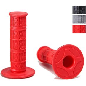 7/8" Motorcycle Hand Grips Dirt Bike Grips for CRF YZF WRF KXF KLX Pit-Bike, Soft Rubber Hand Handlebar Grip,Black