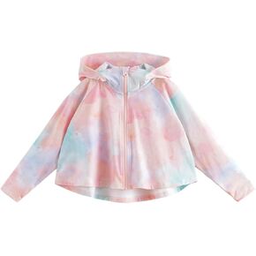 Marc & Janie Kids Zip up Hoodie Girls Lightweight Summer Suild Stack