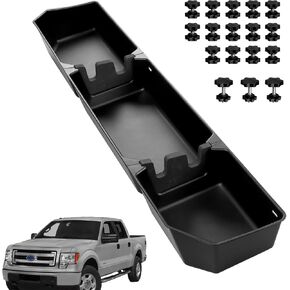 Eypins تحت تخزين المقعد لفورد-86 لتر كابسيتي كبير ، متوافق مع فورد (2015-2024) F150 Supercrew Cab & Crew Cab (2017-2024) F250 F350 F450 F550 Super Duty ، ABS ، SCREW-In-In