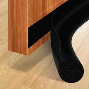 MAXTID Huge Door Draft Stoppers for Bottom of Door 36 Inch Under Door Gap Filler Bottom Door Seal Strip Black Door Sweeps Insulation for Exterior/Interior Doors Reduce Noise, Air, Smell Crack Blocker