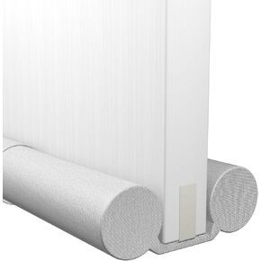 Large and Thick Door Draft Stopper 30-36 inch,Door Stoppers for Bottom of Door,Under Door Noise Stopper,Door Noise Blocker,Door Draft Blocker.Adjustable Twin Door Sweep Draft